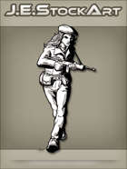 JEStockArt - History - Undercover Female Military Agent - INB