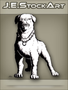 JEStockArt - Modern - Guard Dog With Spiked Collar - INB