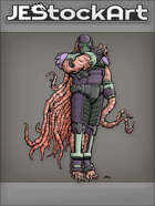JEStockArt - Supers - Tentacled Humanoid Alien with Mask - CNB
