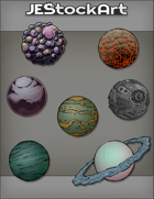 JEStockArt - SciFi - Various Planets 001 - Bundle