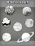 JEStockArt - SciFi - Various Planets 001B - Bundle