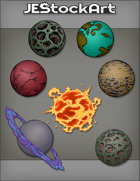 JEStockArt - SciFi - Various Planets 002 - Bundle