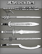JEStockArt - Items - Assorted Fantasy Swords 2020A - Bundle