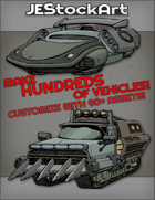 JEStockArt - Items - Create HUNDREDS of SciFi Vehicles - Color - Bundle
