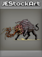 JEStockArt - Fantasy - Bull Infected With Alien Tentacles - CNB