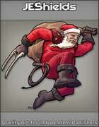 JEStockArt - Fantasy - Jumping Santa with Claws and Sack - CNB