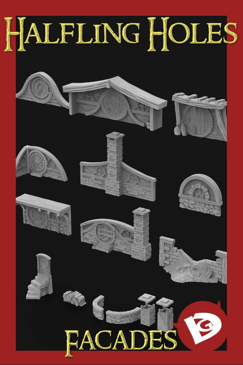 Halfling Hole Facades - Devious Games | DriveThruRPG