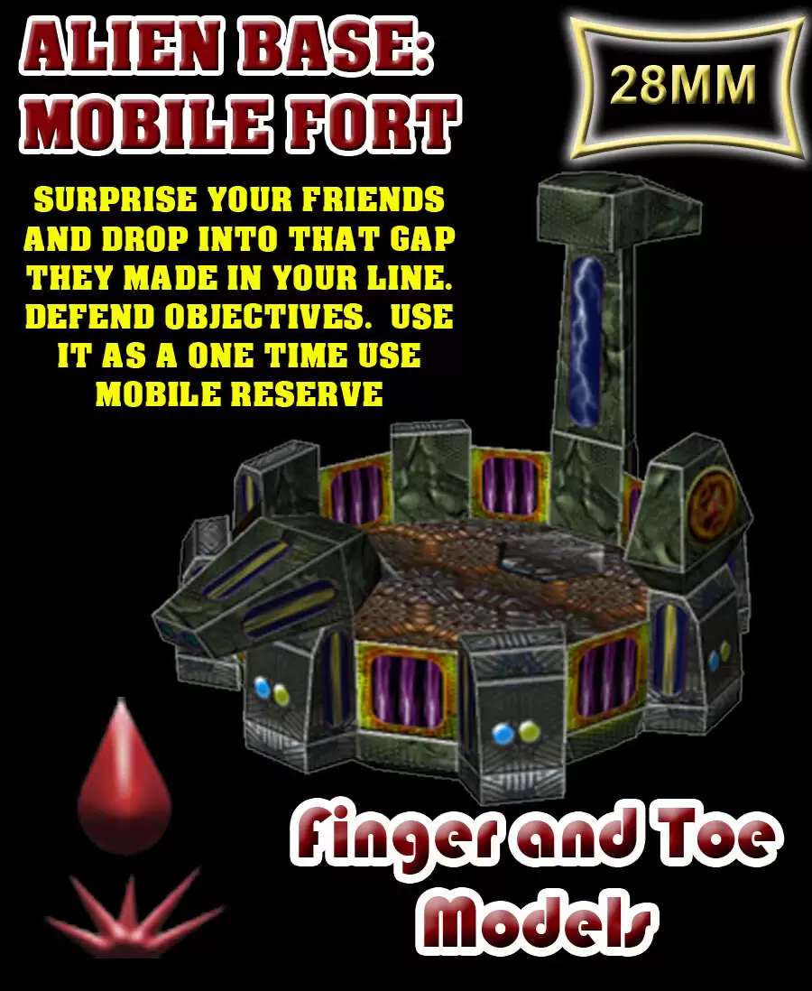 Alien Base: Mobile Fort - Finger and Toe Models | Sci-Fi Scenery ...