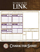 The Order Of The Link Character Sheet Edition 2.0