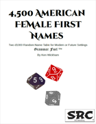 4,500 American Female First Names