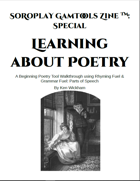 SoRoPlay GamTools Zine: Learning about Poetry