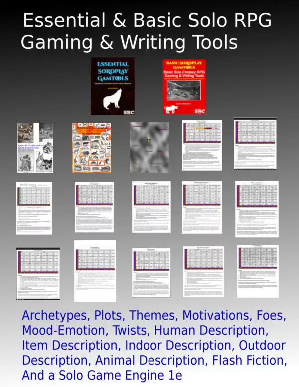 Essential and Basic Solo RPG Gaming and Writing Tools [BUNDLE] - Ken ...