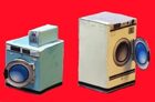 Laundromat Washer & Dryer 3D paper scenery