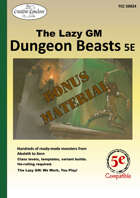 Dungeon Beast 5th Edition Bonus Material