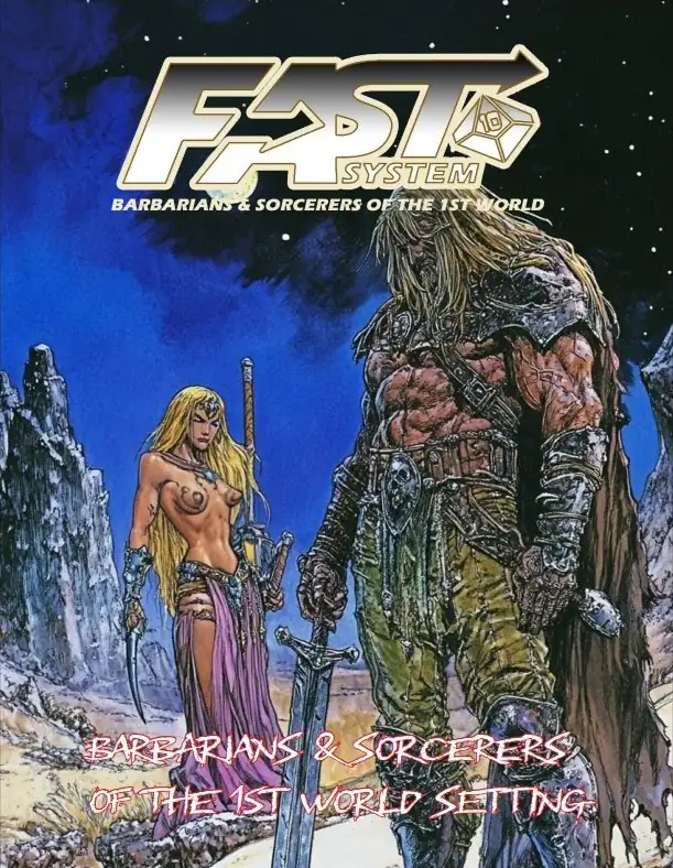 Cover of Barbarians & Sorcerers of the 1st World FAST Micro Setting
