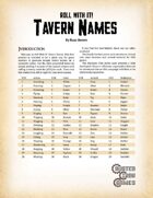 Roll With It! Tavern Names