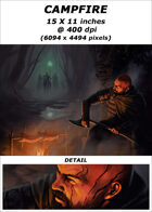 Cover full page - Campfire - RPG Stock Art