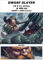 Cover full page - Dwarf Slayer - RPG Stock Art