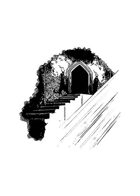 Filler spot - environment: dungeon stairs - RPG Stock Art