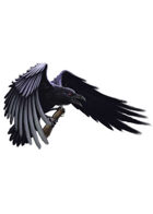 Filler spot colour - creature: raven - RPG Stock Art