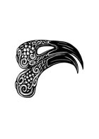 Filler spot - icon: axe-beak symbol - RPG Stock Art