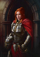 Cover full page - Female Knight Human - RPG Stock Art