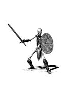 Filler spot - character: skeleton warrior - RPG Stock Art