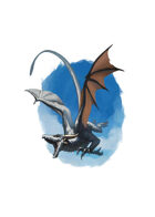 Filler spot colour - dragon: silver - RPG Stock Art