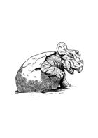 Filler spot - creature: triceratops hatchling - RPG Stock Art