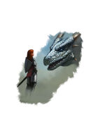 Filler spot colour - event: dragon conversation - RPG Stock Art