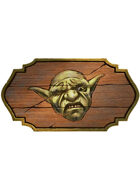 Filler spot colour - items: tavern sign: the disgruntled goblin - RPG Stock Art