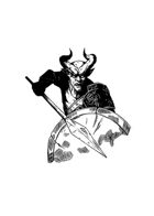 Filler spot - character: demon gladiator - RPG Stock Art