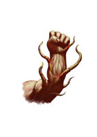 Filler spot colour - event: dwarf arm with tentacles - RPG Stock Art