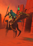 Cover full page - Desert Rider without Girl - RPG Stock Art