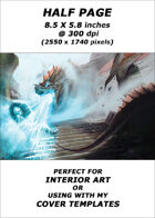 Half page - Dragons Breath - RPG Stock Art