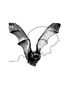 Filler spot - creature: vampire bat - RPG Stock Art