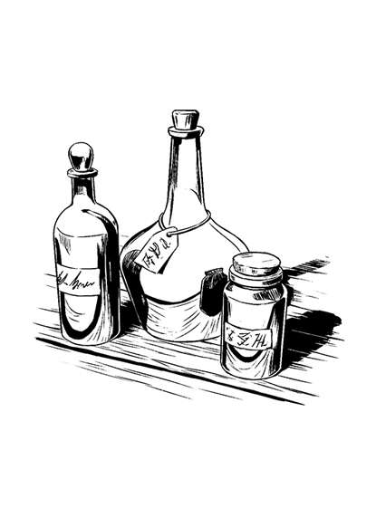 Filler spot - items: potion bottles - RPG Stock Art