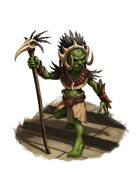 Filler spot colour - character: goblin shaman - RPG Stock Art