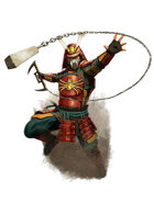 Filler spot colour - character: samurai spider armour - RPG Stock Art