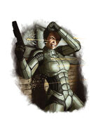 Filler spot colour - character: sci-fi armour - RPG Stock Art
