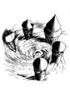 Filler spot - environment: submerged towers - RPG Stock Art