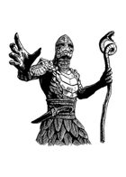 Filler spot - character: serpentman priest - RPG Stock Art