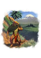 Filler spot colour - character: saurian journey - RPG Stock Art