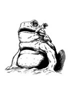 Filler spot - creature: giant toad - RPG Stock Art