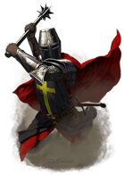 Character - Knight with 2 handed mace - RPG Stock Art