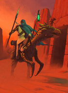 Quarter page - Desert Rider without Girl - RPG Stock Art