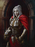 Quarter page - Female Knight Vampire - RPG Stock Art