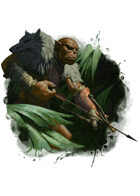 Filler spot colour - character: ogre hunter - RPG Stock Art