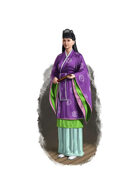 Filler spot colour - character: japanese shinto priestess - RPG Stock Art
