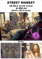 Cover full page - Street Market - RPG Stock Art